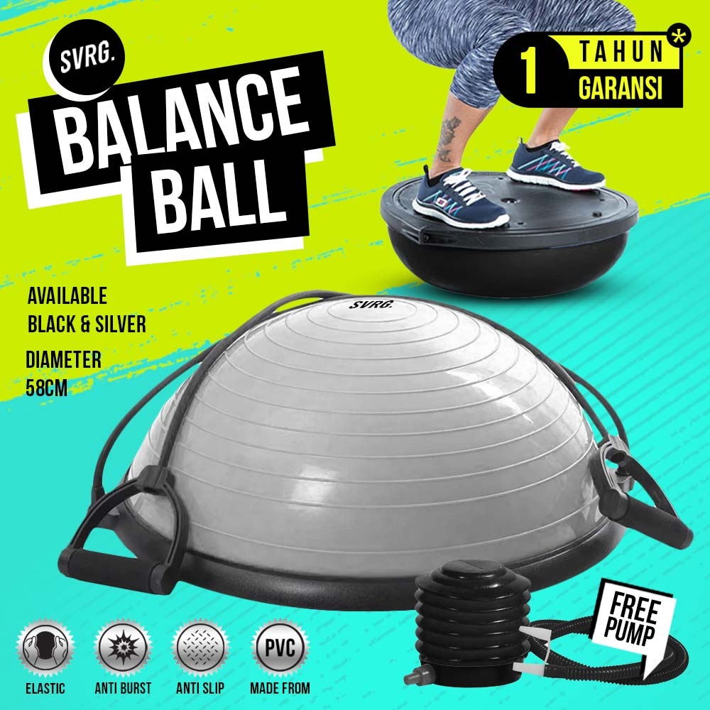 Bosu Balance Ball - Balance Ball - Yoga Pilate Gym Fitness