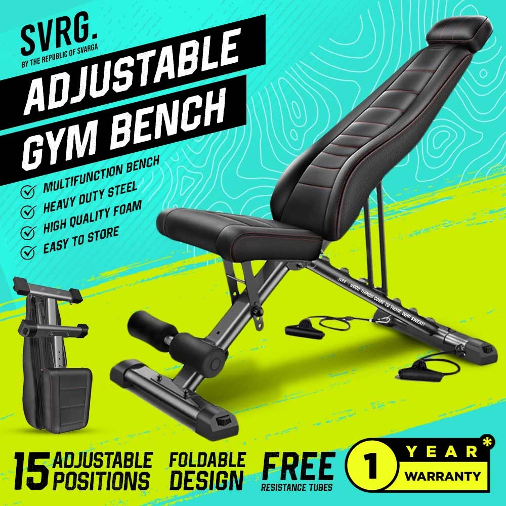 Adjustable Gym Bench - Bench Press - Kursi Fitness & Gym