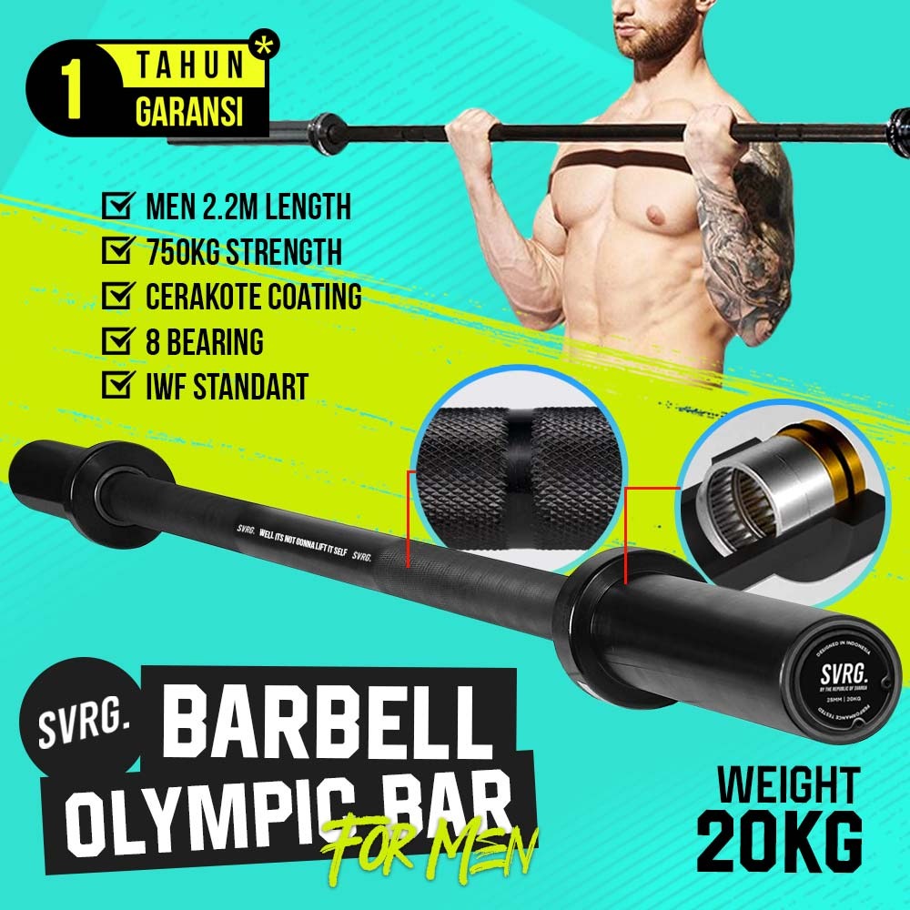 Barbell Olympic Bar 20Kg Men