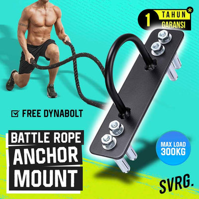 Battle Rope Anchor Mount - Wall Mounting - Gym & Fitness