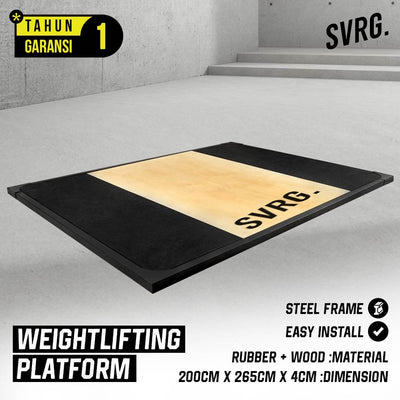 SVRG. Weightlifting Platform - Powerlifting Deadlift Platform - Gym