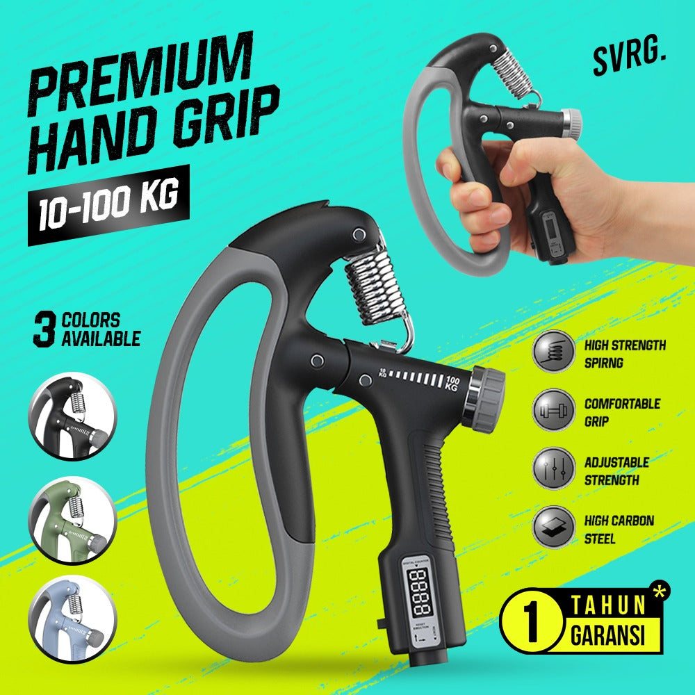 SVRG. Premium Handgrip - Olahraga Otot Tangan - Hand Grip 10 - 100 Kg