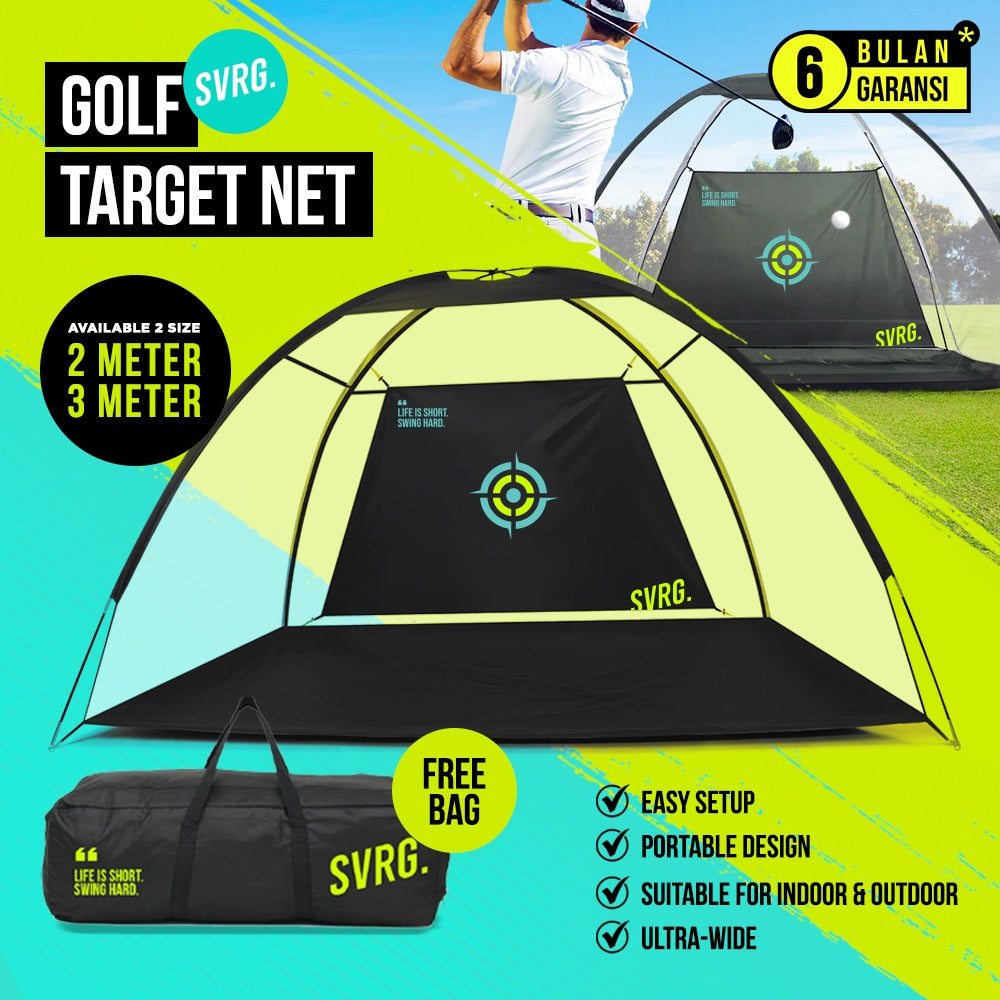 SVRG. Golf Target Net - Golf Hitting Nets - Portable Jaring Golf