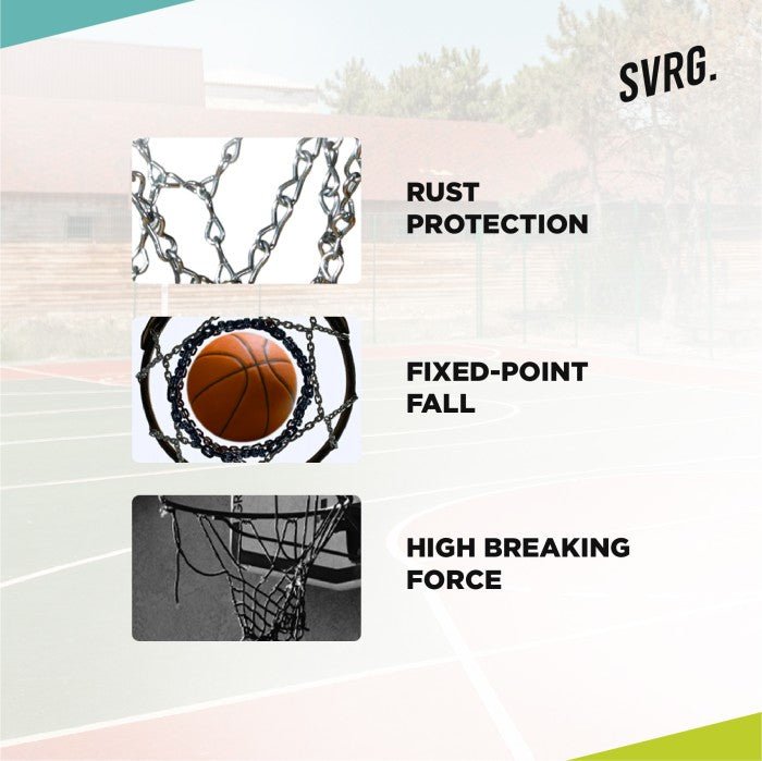Basketball Steel Net Jaring Ring Basket Rantai Besi Satuan - 4