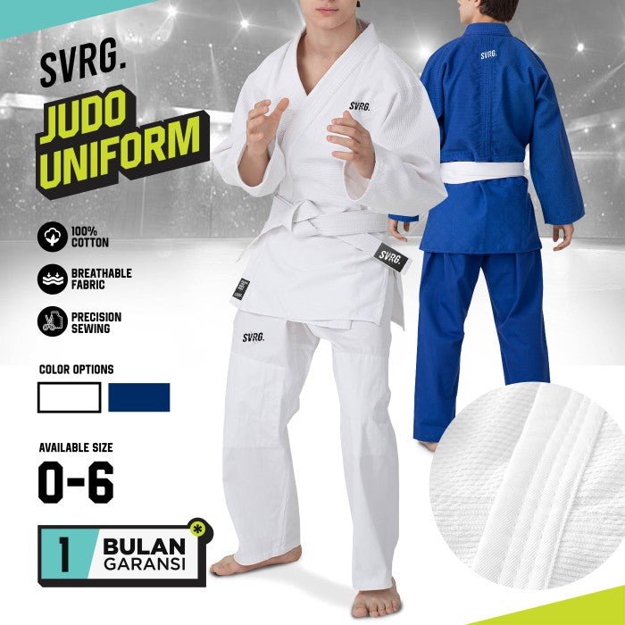 Gi Judo Pakaian Judogi - Baju Keikogi - Baju Judo Satu Set - 1
