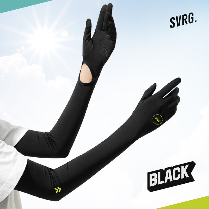 SVRG. Arm Sleeve UV Protector with Gloves Golf Arm Sleeve Golf Manset