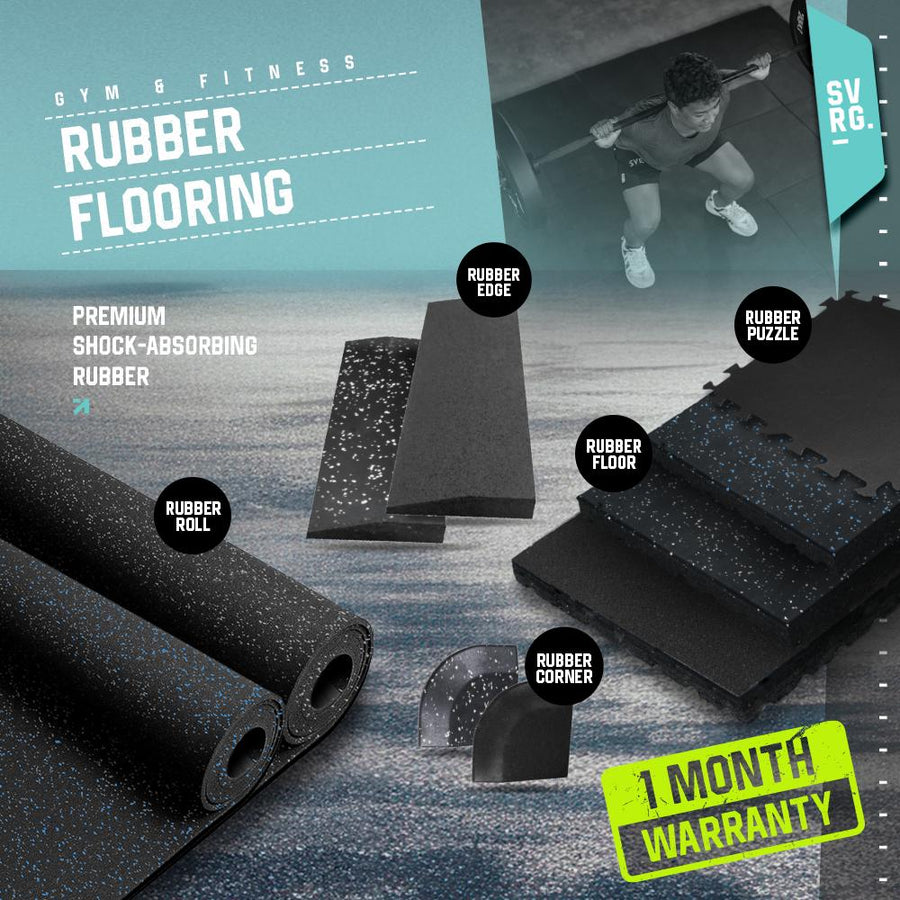 SVRG Karpet Gym & Fitness 6Mm 20Mm 40Mm 50Mm - Lantai Karet Premium Dengan Sistem Locking - Tahan Air & Anti Selip - Cocok Untuk Olahraga & Outdoor - Rubber Flooring