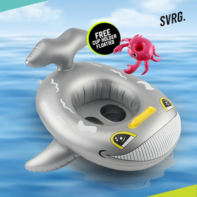 Swimming Floaties Whale (FREE CUP HOLDER)