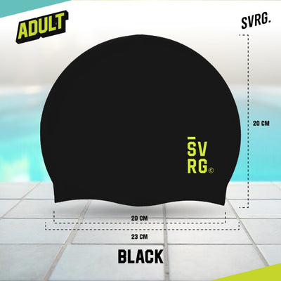 Swimming Cap - SVRG - Topi Renang Silikon Premium Anti Slip Waterproof Elastis untuk Dewasa & Anak