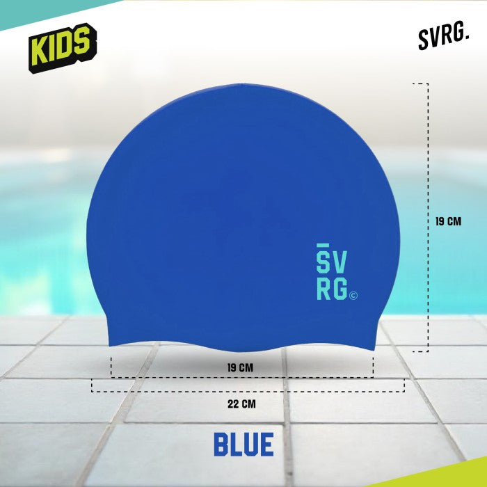 Swimming Cap - SVRG - Topi Renang Silikon Premium Anti Slip Waterproof Elastis untuk Dewasa & Anak