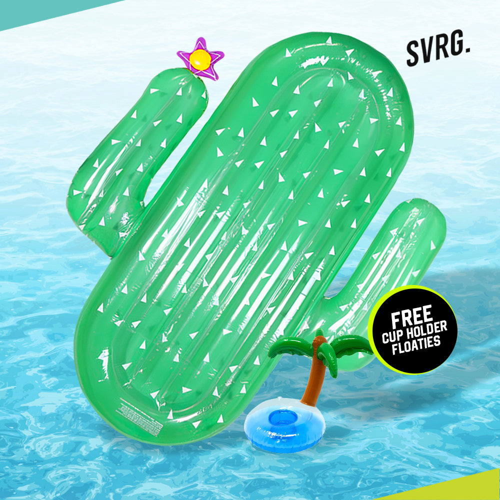 Swimming Floaties Cactus Mattress (FREE CUP HOLDER)