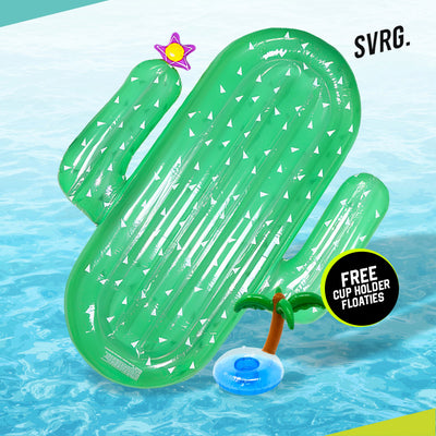 Swimming Floaties Cactus Mattress (FREE CUP HOLDER)