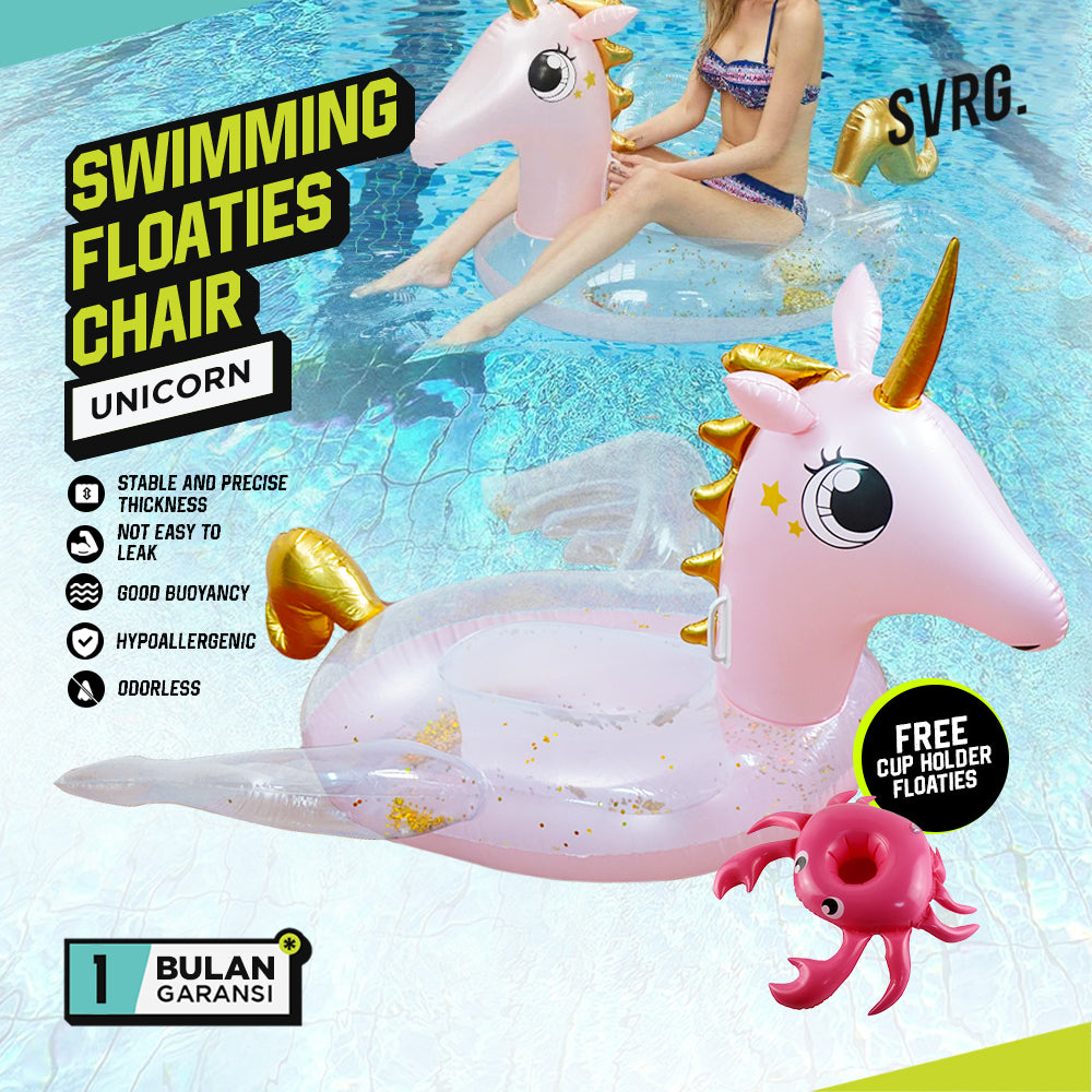 Swimming Floaties Golden Unicorn - Swimming Ring - Swimming Float