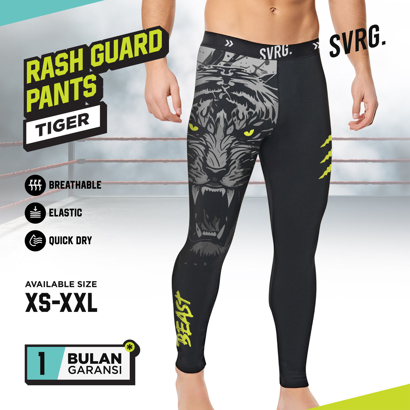 Rashguard Tiger Long Pants