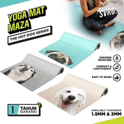 Matras Yoga Suede Maza The Hot Dog Series - Karpet Yoga - Gym