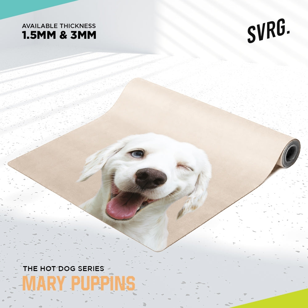 SVRG. Maza The Hot Dog Series Suede Yoga Mat - Yoga Carpet - Gym