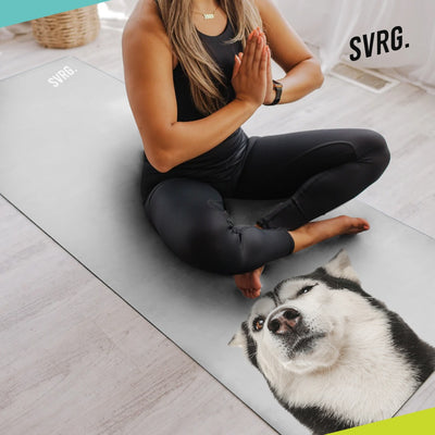 SVRG. Maza The Hot Dog Series Suede Yoga Mat - Yoga Carpet - Gym