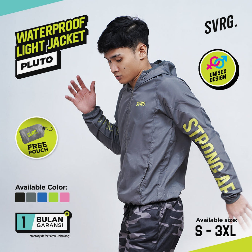 Pluto Waterproof Running Jacket for Men & Women|Jaket Lari Pria/Wanita - 1