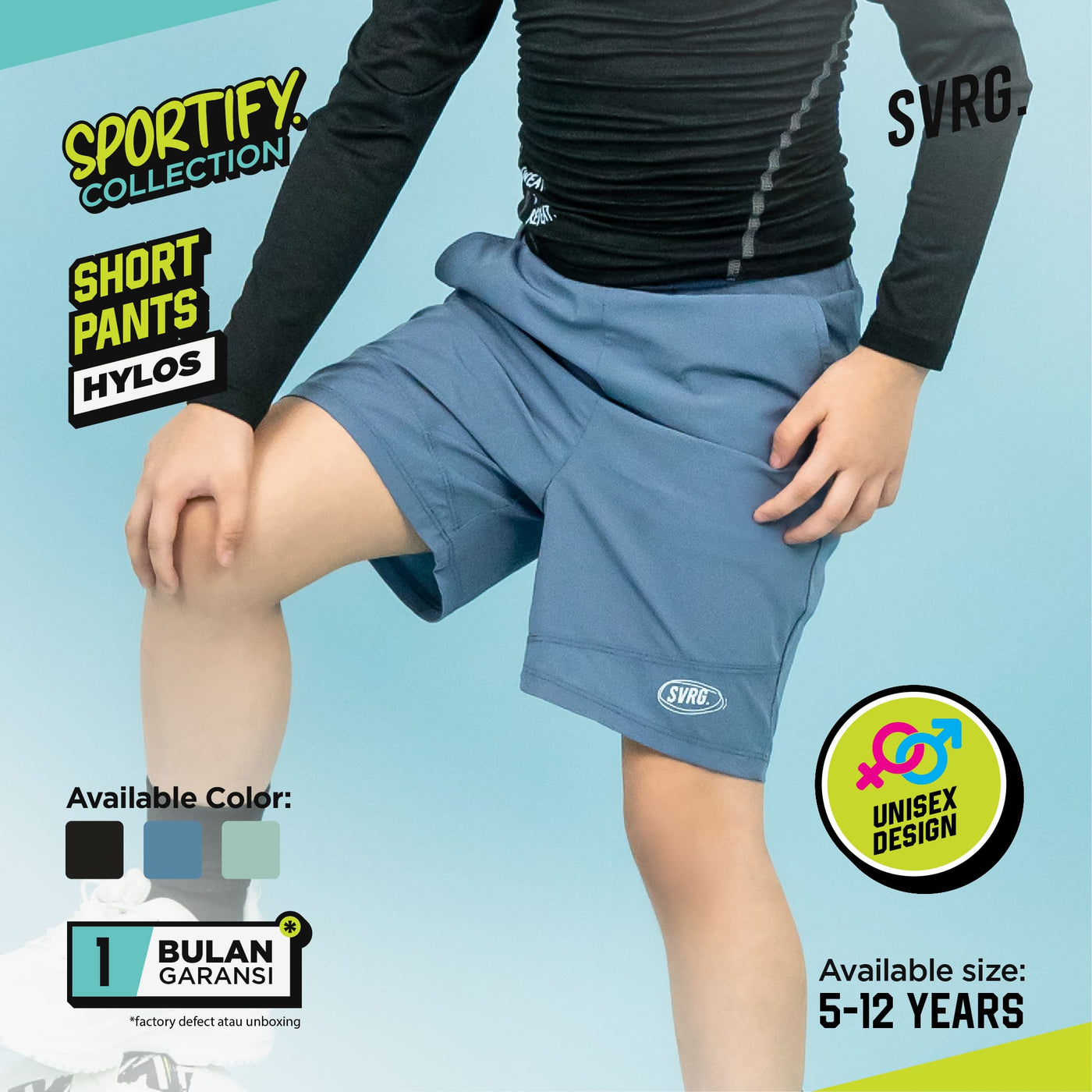 Hylos Short Pants for Boys &amp; Girls. Children's Compression Shorts Sports Girls Boys Basketball Futsal