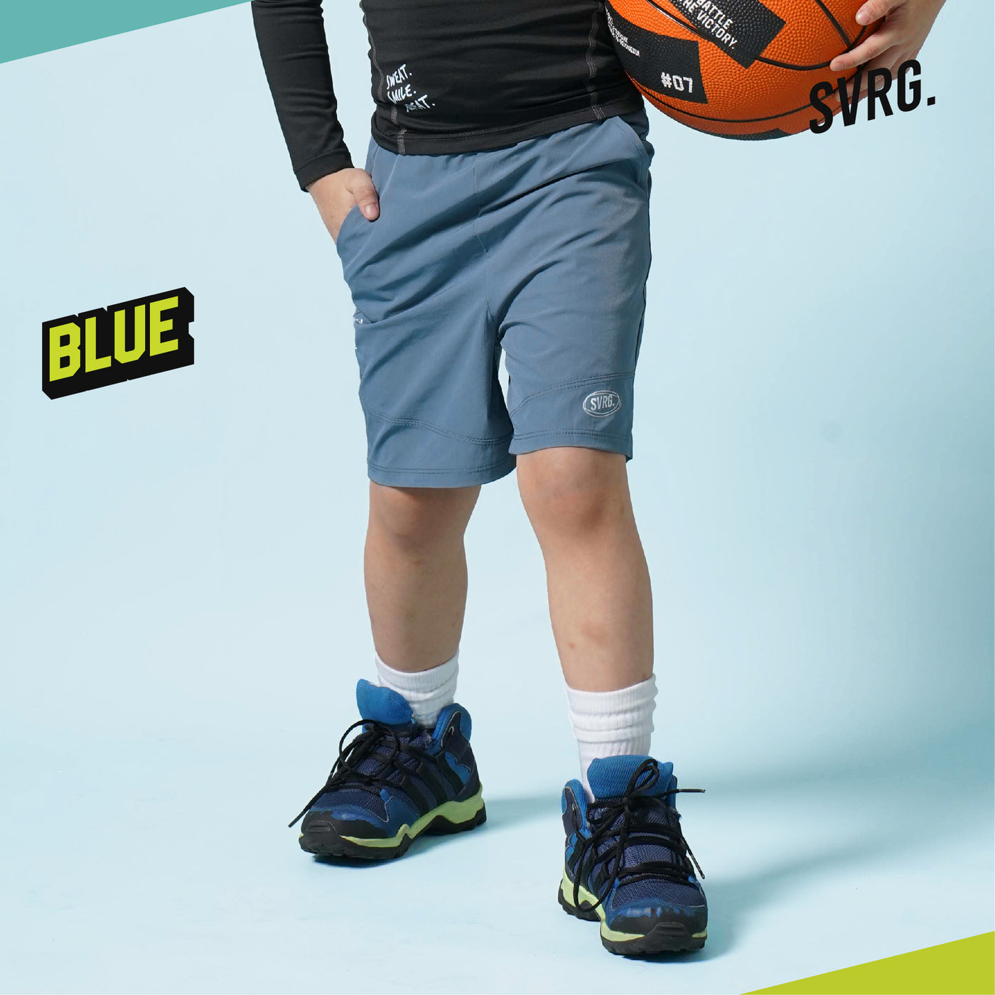 Hylos Short Pants for Boys & Girls. Celana Pendek Compression Anak Olahraga Perempuan laki basket futsal