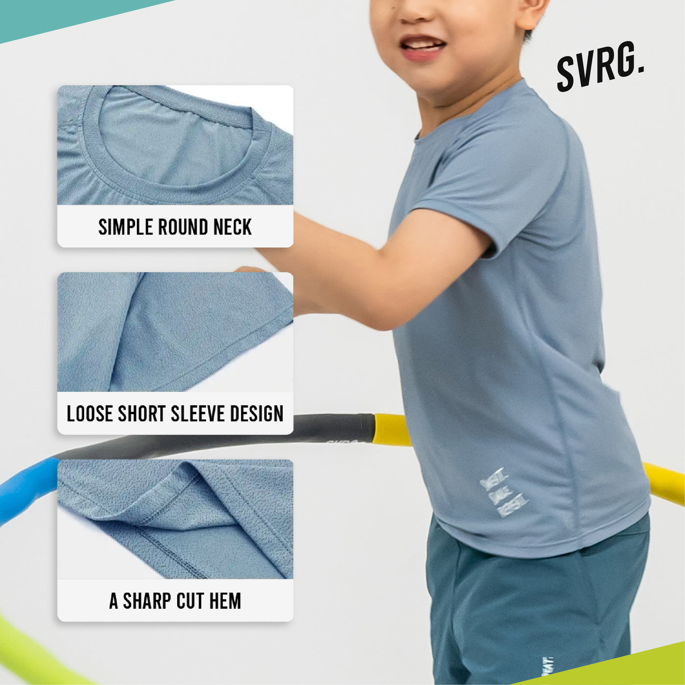 Eros Base Tee Top - Atasan Olahraga Anak Laki-laki