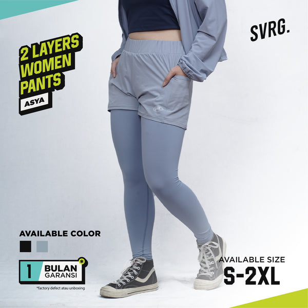 Asya Women Pants Skirt - Legging Celana Sports - Rok Olahraga Wanita - 1