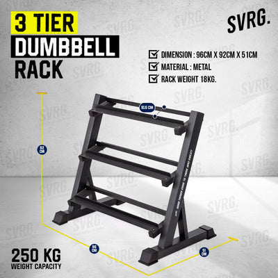 3 Tier Dumbbell Rack 8 Set