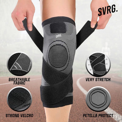 Knee Brace Support - Patella Compression Protector - Deker Lutut