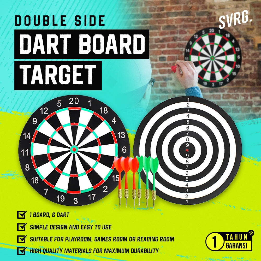 Dart Board Target Double Side