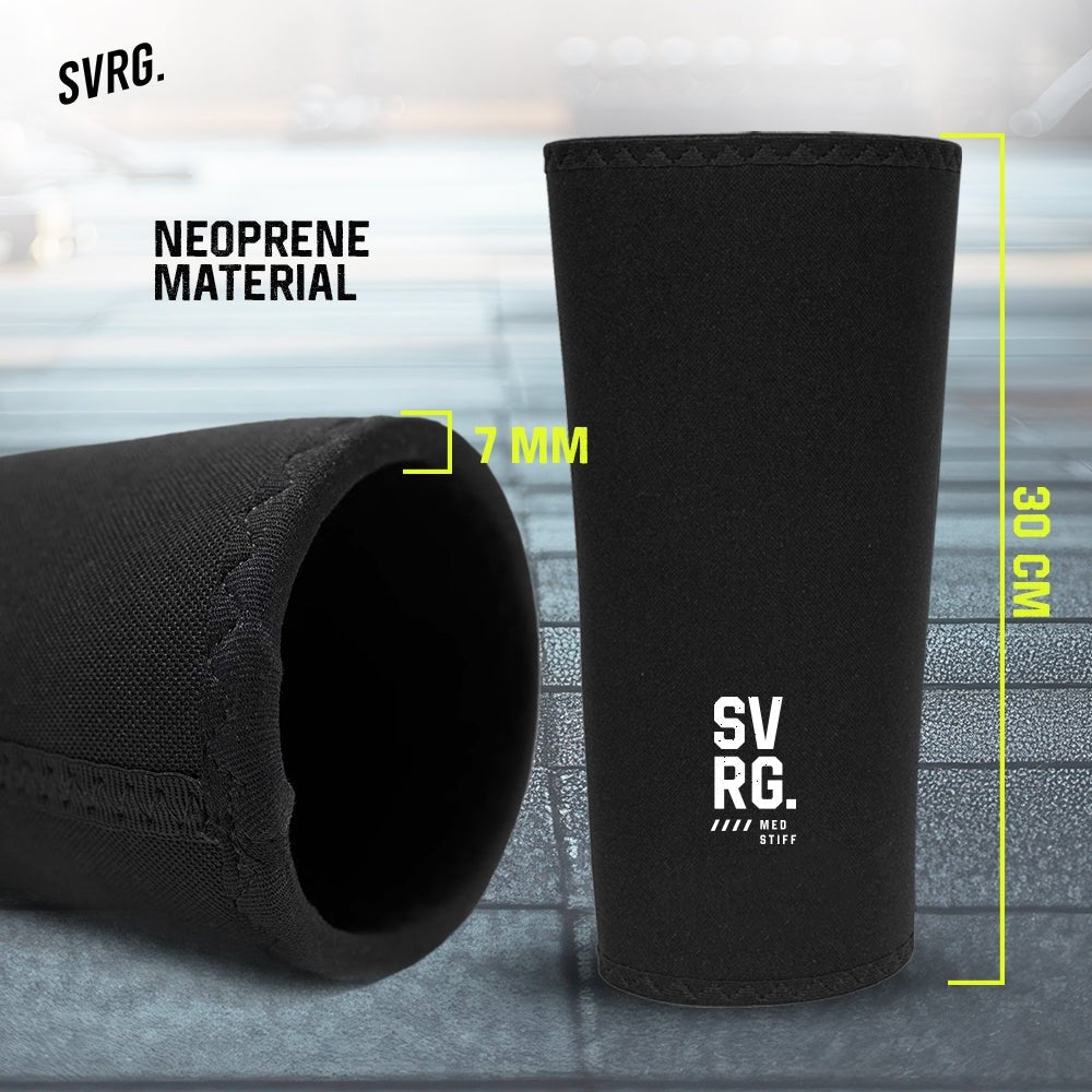 SVRG. Knee Sleeve for Weightlifting - Knee Sleeve - Stiff Knee Sleeve