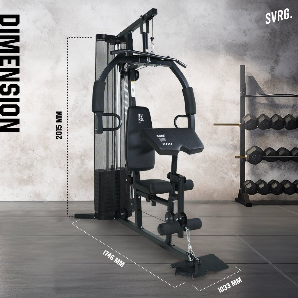 Buy 1 Get 1 Kuro Home Gym & 2 In 1 Treadmill & Walking Pad
