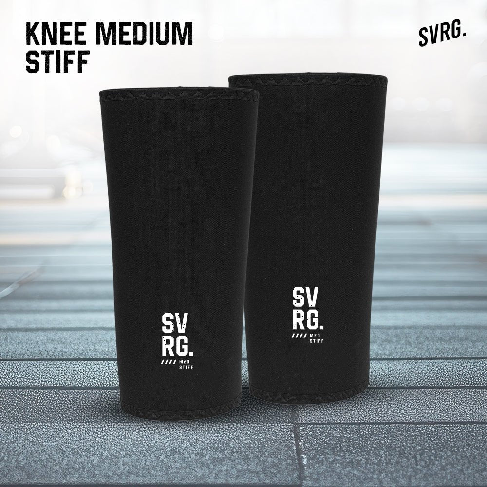 SVRG. Knee Sleeve for Weightlifting - Knee Sleeve - Stiff Knee Sleeve