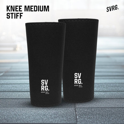 SVRG. Knee Sleeve for Weightlifting - Knee Sleeve - Stiff Knee Sleeve