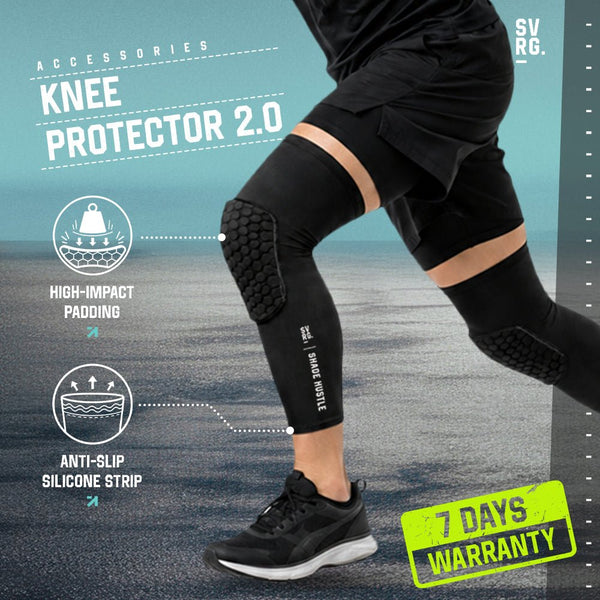 SVRG Knee Protector 2.0 | Pelindung Lutut Olahraga Compression Knee Pad Anti Slip - 1
