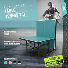 SVRG Table Tennis 2.0 | Meja Ping Pong Indoor One-Piece MDF Foldable Heavy Duty 16mm 18mm 25mm - 1