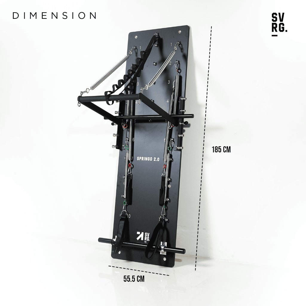 Springo Pilates Board Tower 2.0 - Pilates Board - Wall Mount Tower - SVRG - Alat Pilates - Alat Gym