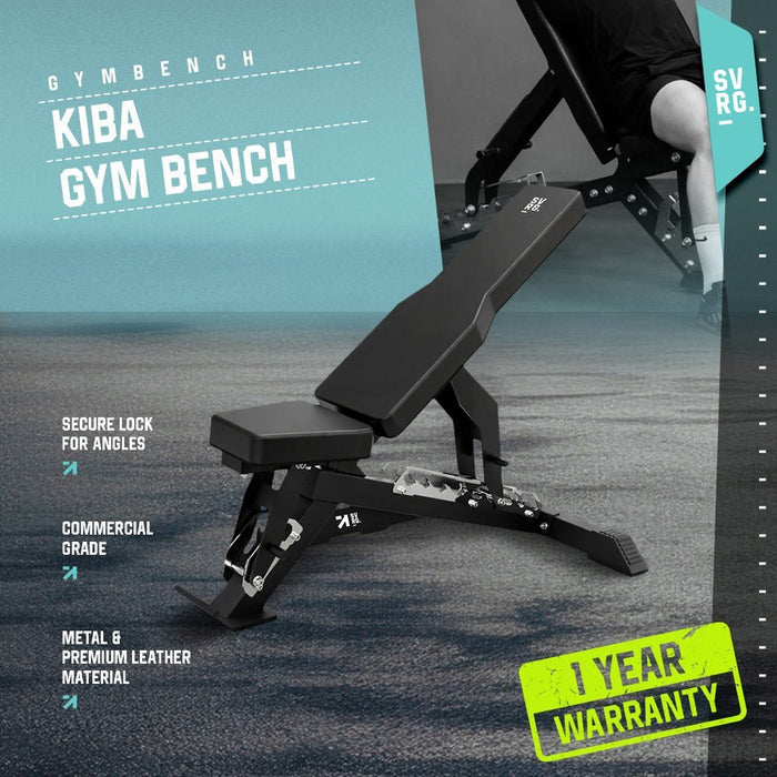 SVRG KIBA Adjustable Weight Bench 180° | Incline Flat Weight Bench