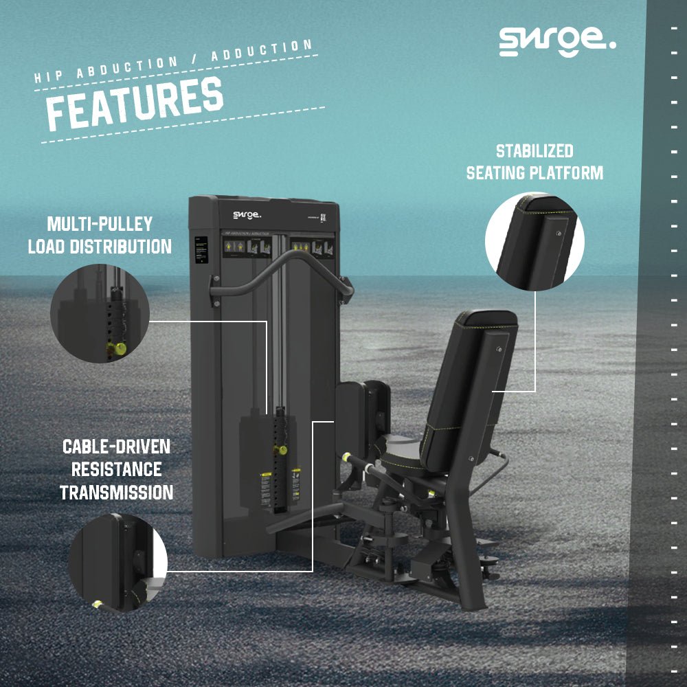 Hip Abduction Adduction – 2-in-1 Commercial Gym Machine – SVRG