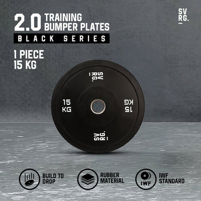 SVRG - Olympic Training Bumper Plates Calibrated Bumper Change Plate 2.0  - 5Kg 10Kg 15Kg  - Weight Rubber Plates - Piece & Pair