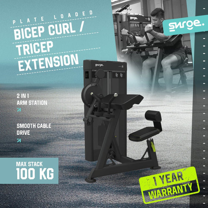 SURGE Commercial Biceps Curl / Triceps Extension – Strength Machine