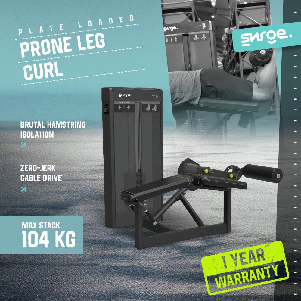 SURGE Commercial Prone Leg Curl – Strength Machine