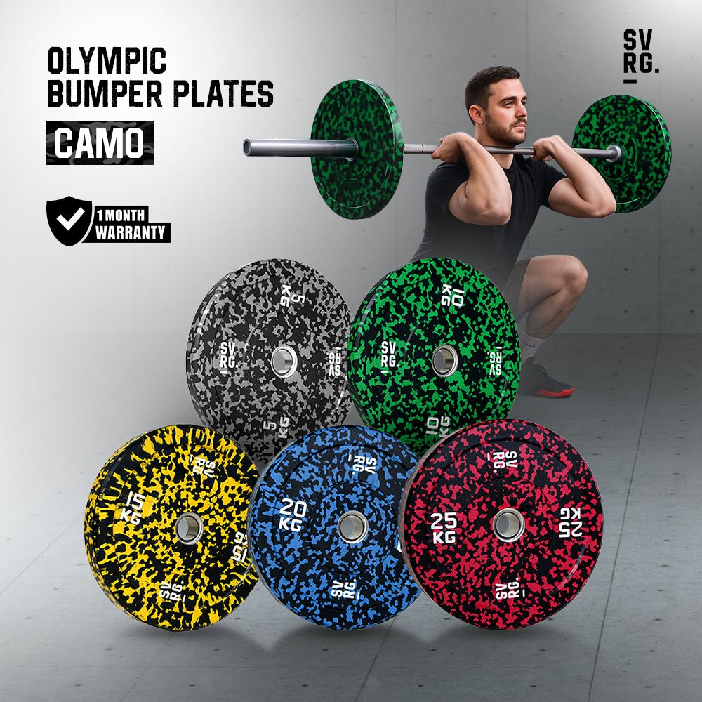 SVRG Olympic Bumper Plates – CAMO Series (5/10/15/20/25 kg) - 1