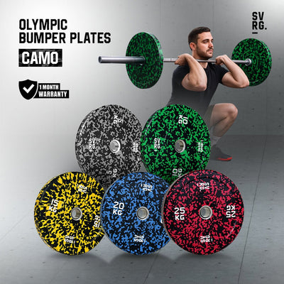 SVRG Olympic Bumper Plates – CAMO Series (5/10/15/20/25 kg) - 1