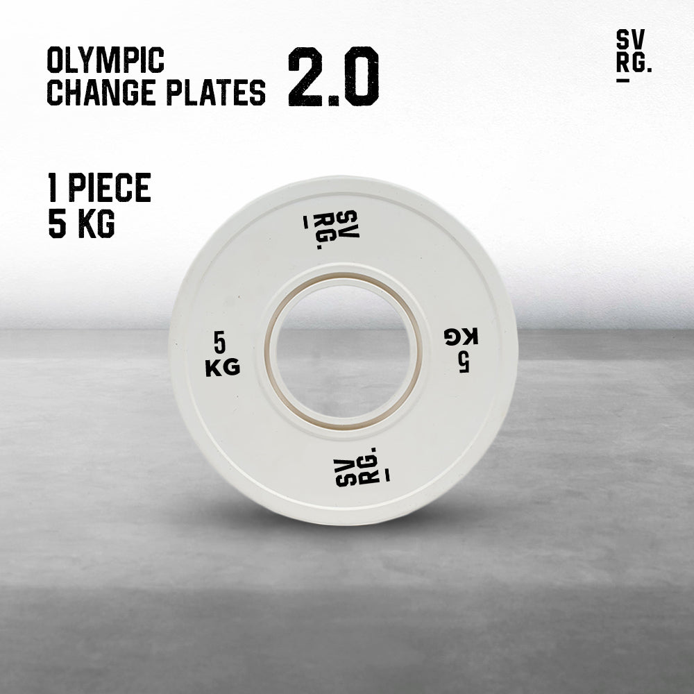 SVRG - Olympic Training Bumper Plates Calibrated Bumper Change Plate 2.0  - 5Kg 10Kg 15Kg  - Weight Rubber Plates - Piece & Pair