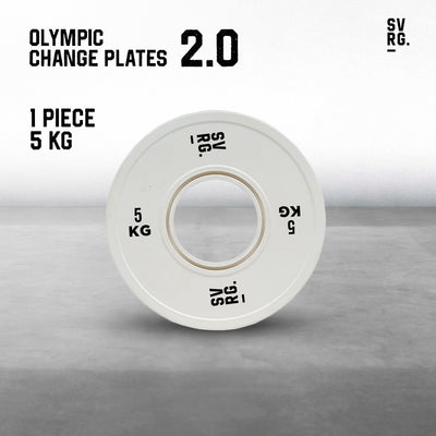 SVRG - Olympic Training Bumper Plates Calibrated Bumper Change Plate 2.0  - 5Kg 10Kg 15Kg  - Weight Rubber Plates - Piece & Pair