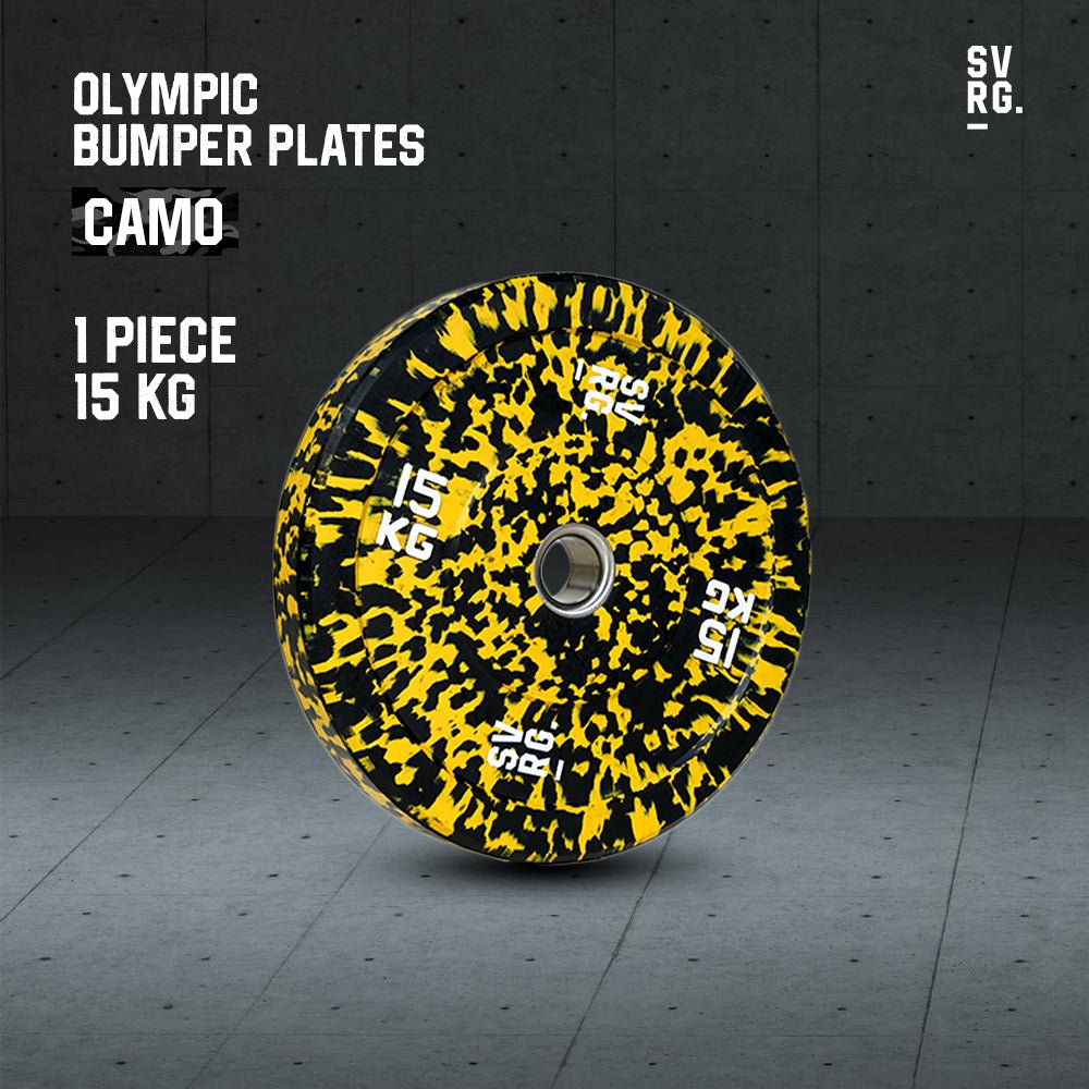 SVRG Olympic Bumper Plates – CAMO Series (5/10/15/20/25 kg) - 4