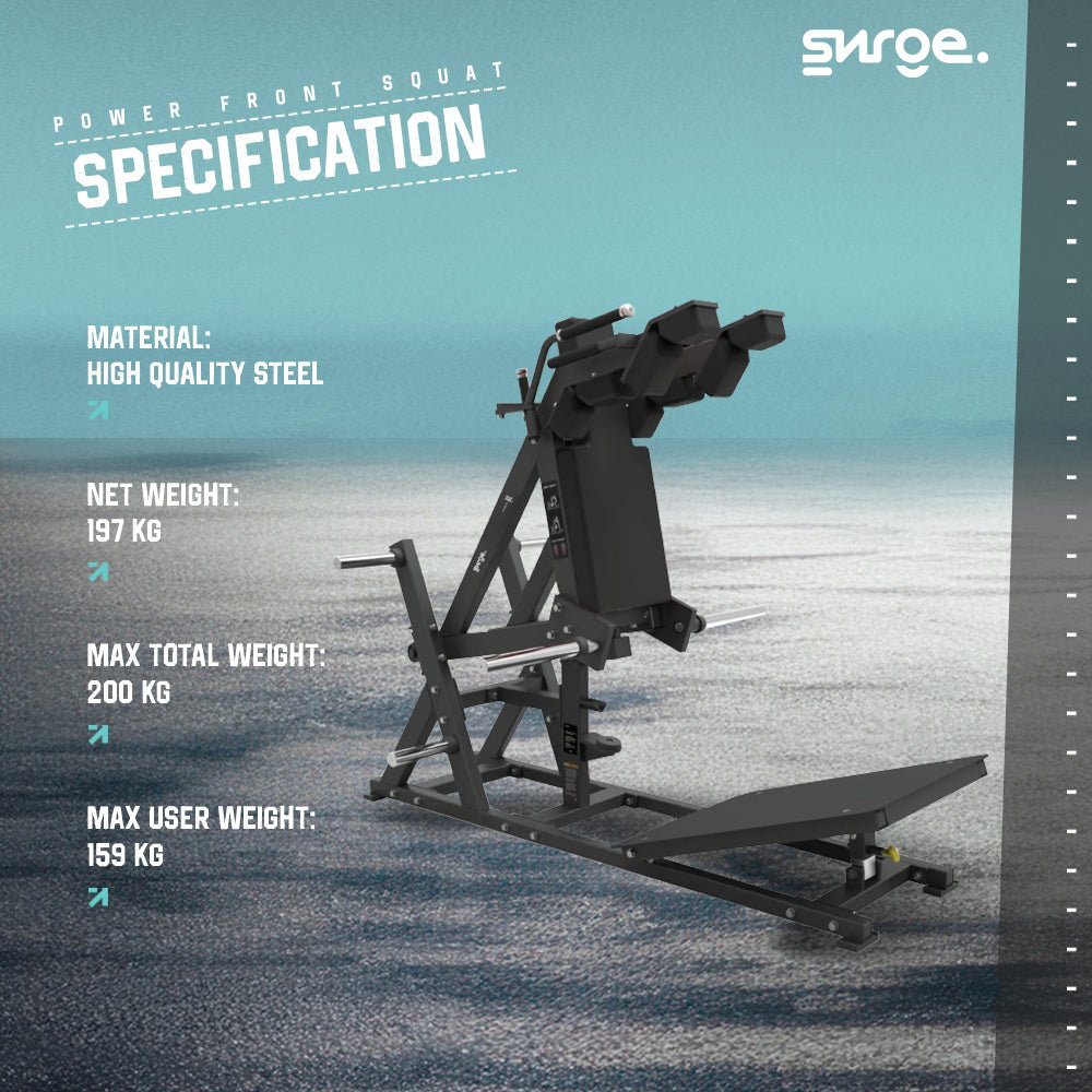 SURGE Commercial Power Front Squat – Strength Machine – SVRG
