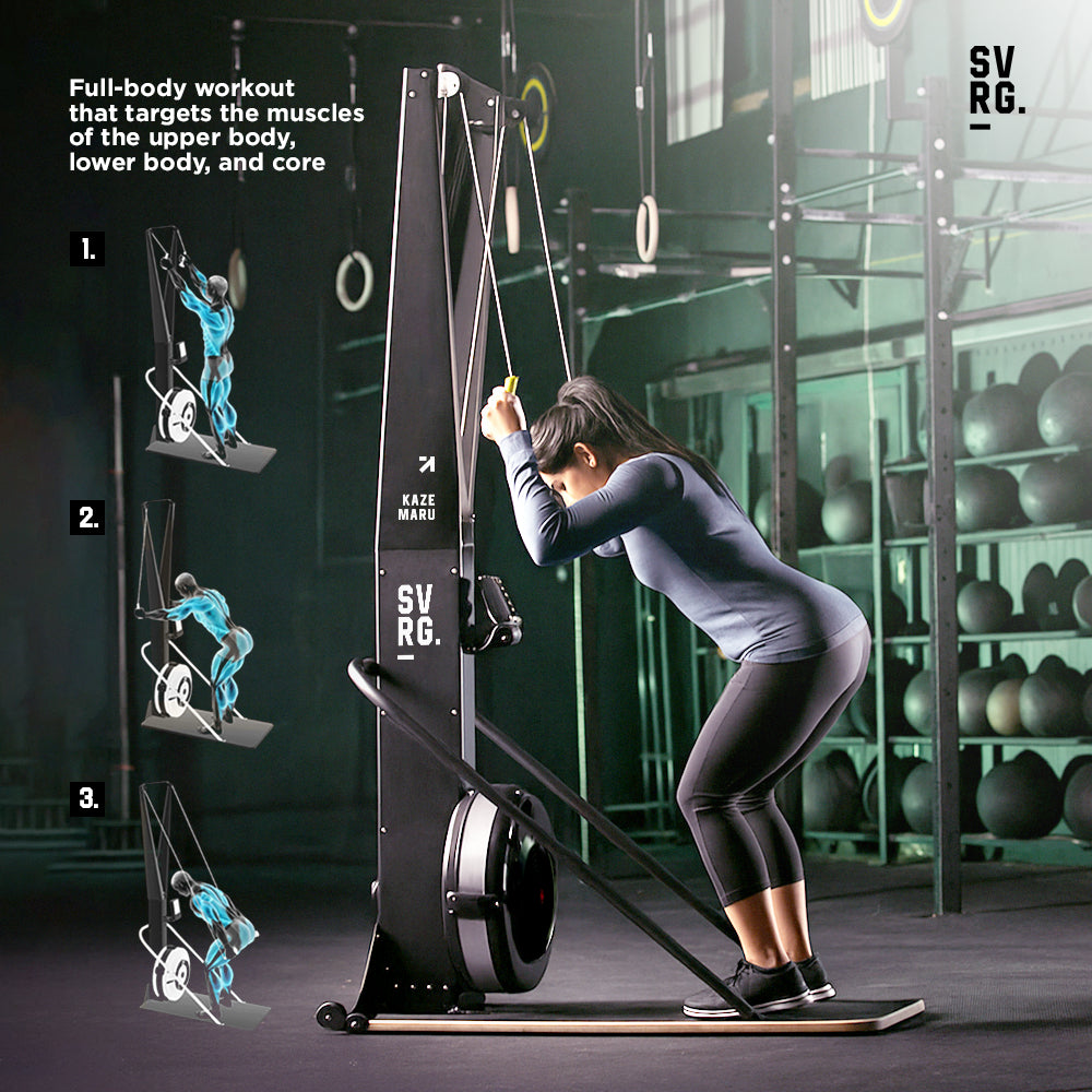 SVRG KAZEMARU Ski Machine – Air Resistance Full-Body Trainer