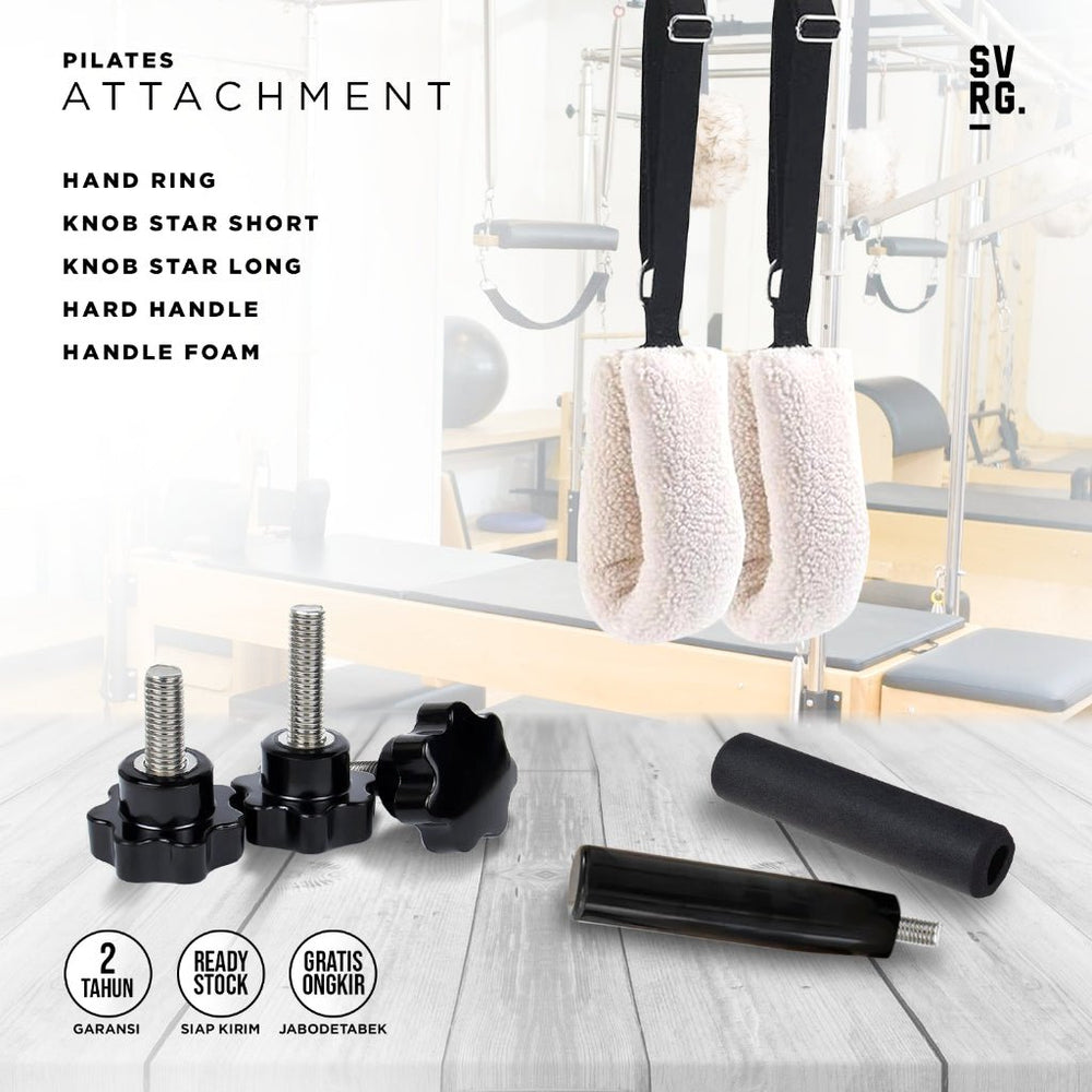 SVRG Aksesoris Pilates Cadillac Satuan – Hand Ring, Knob Star, Soft & Hard Handle | Trapeze Table Parts