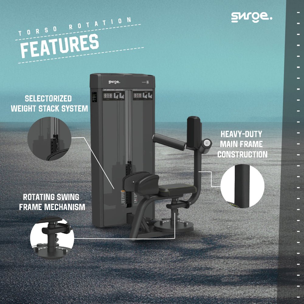Commercial Torso Rotation Machine – Core Training Equipment – SVRG